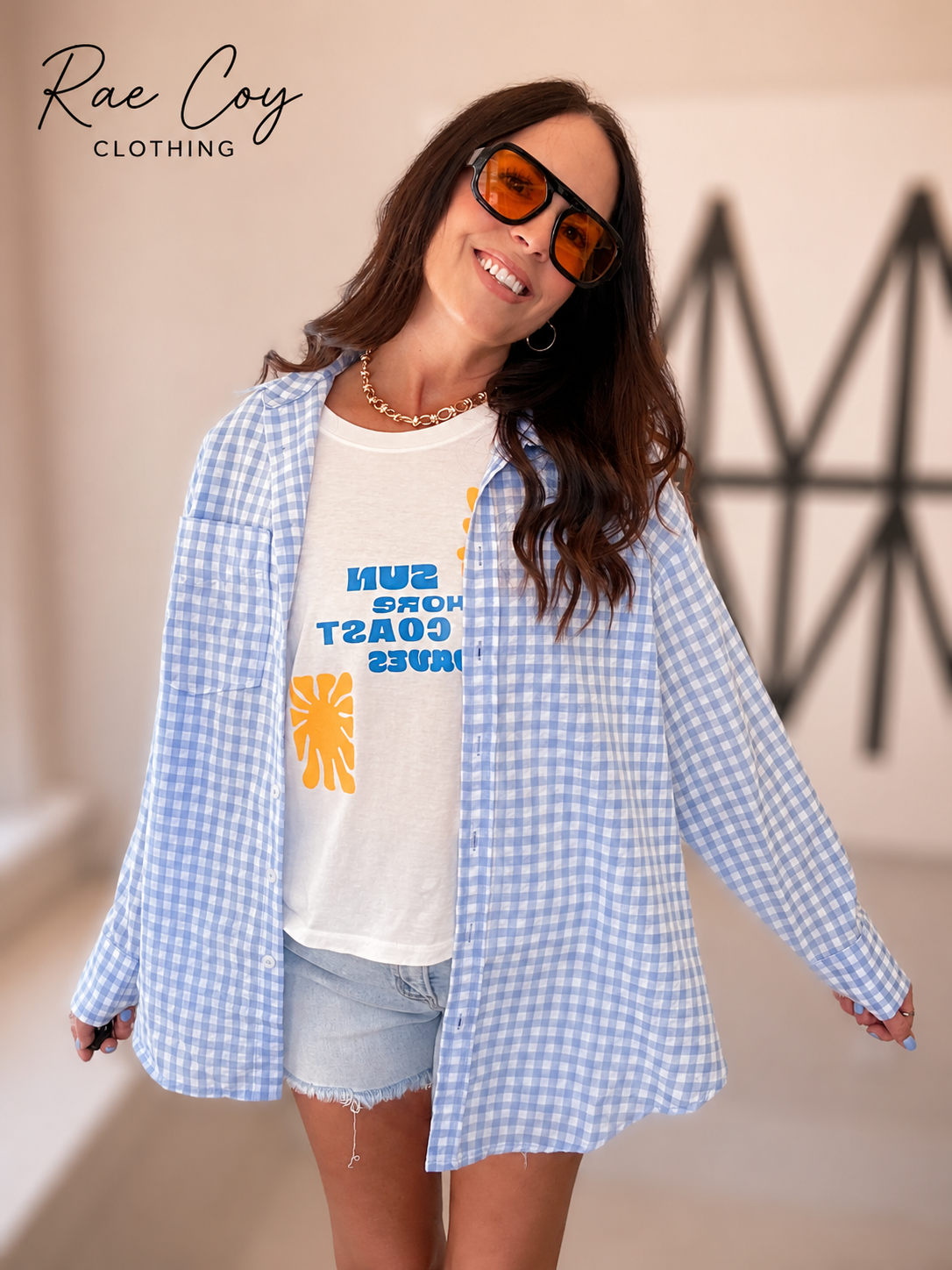 Blue Gingham Shirt
