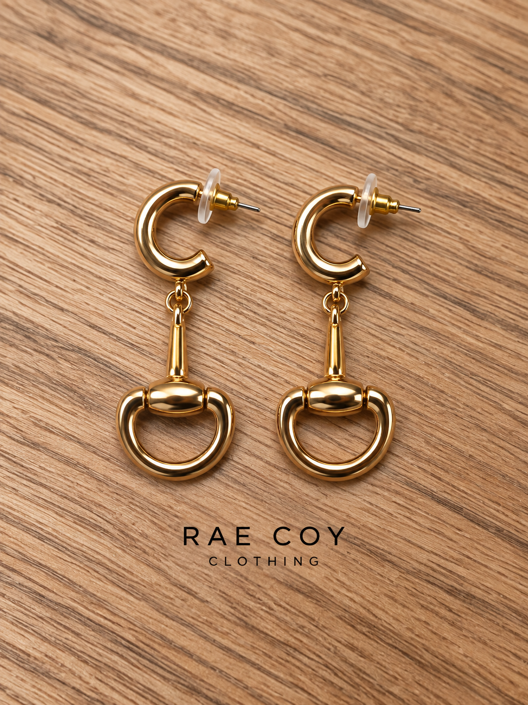 Gold Snaffle Bit Earrings - Final Sale