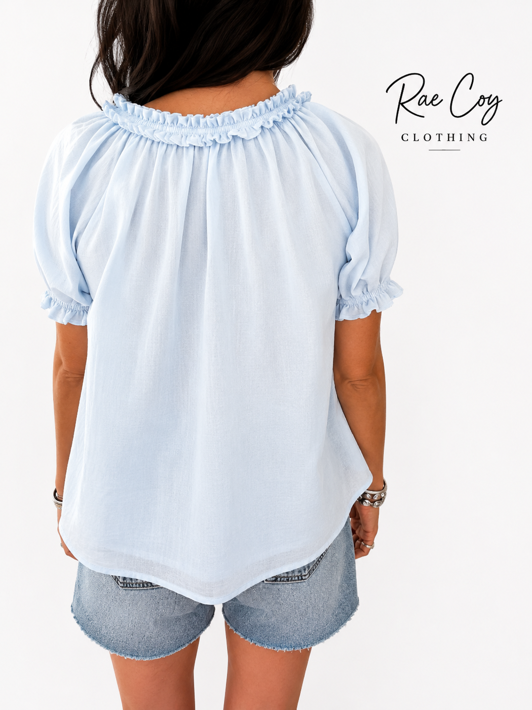 Blue Skies Babydoll blouse
