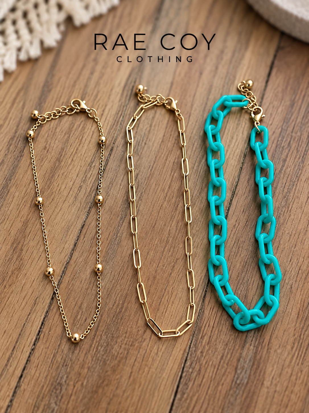 Set of 3 Anklets - Final Sale