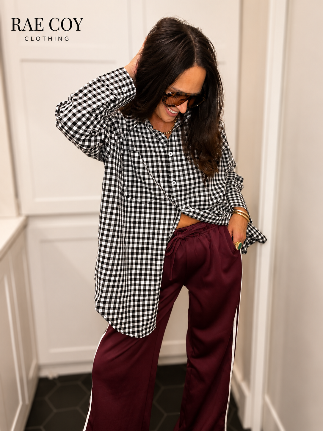 90s Track Pants - Maroon