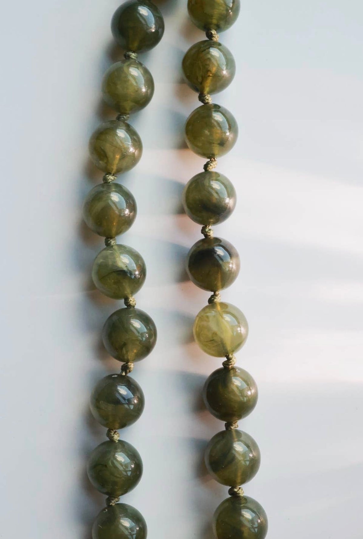 Olive Green Bubble Necklace - Final Sale