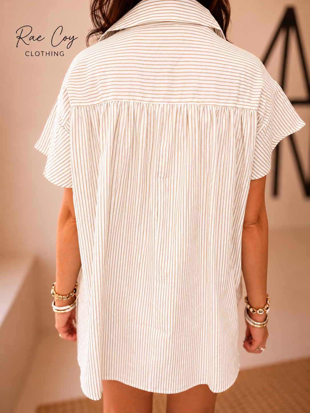 Coastal Breeze Oversized Button Down