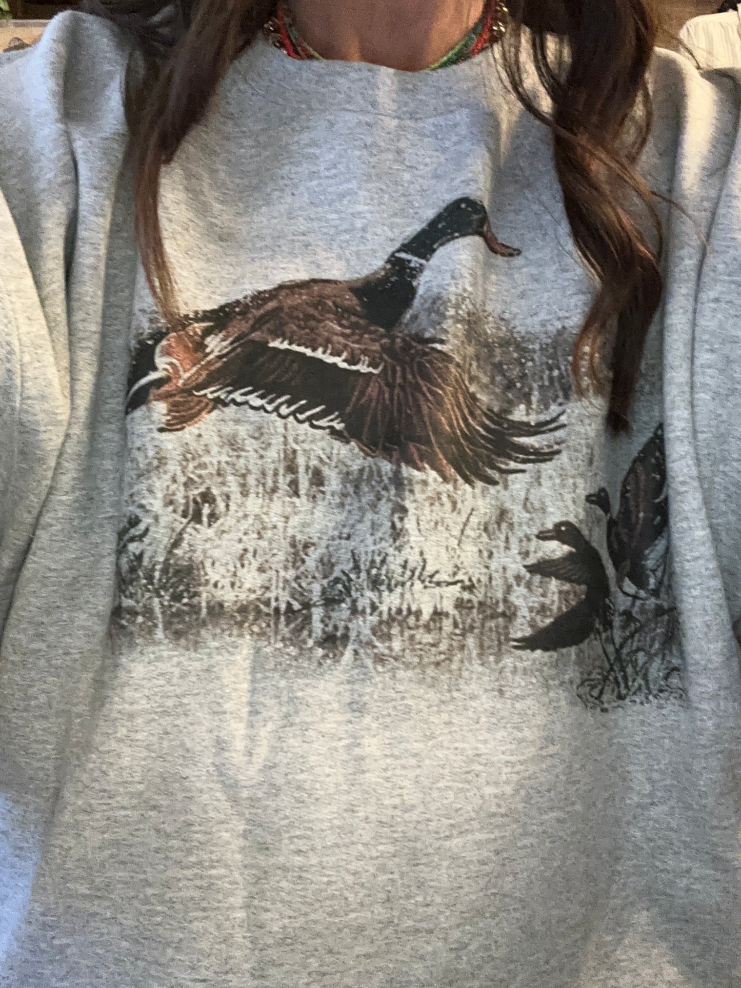Heather Gray Mallard Sweatshirt