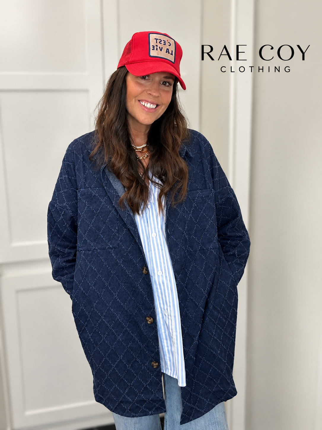 Denim Diamond Shacket