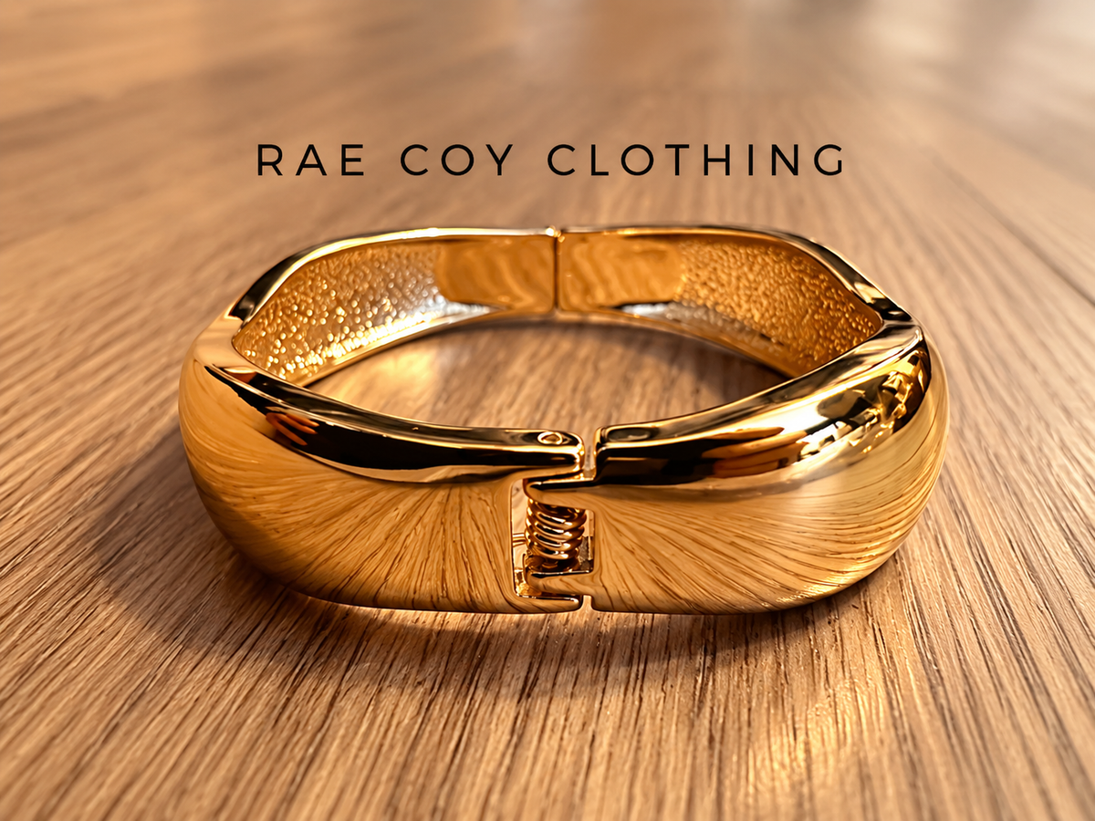 Gold Hinged Bangle Final Sale