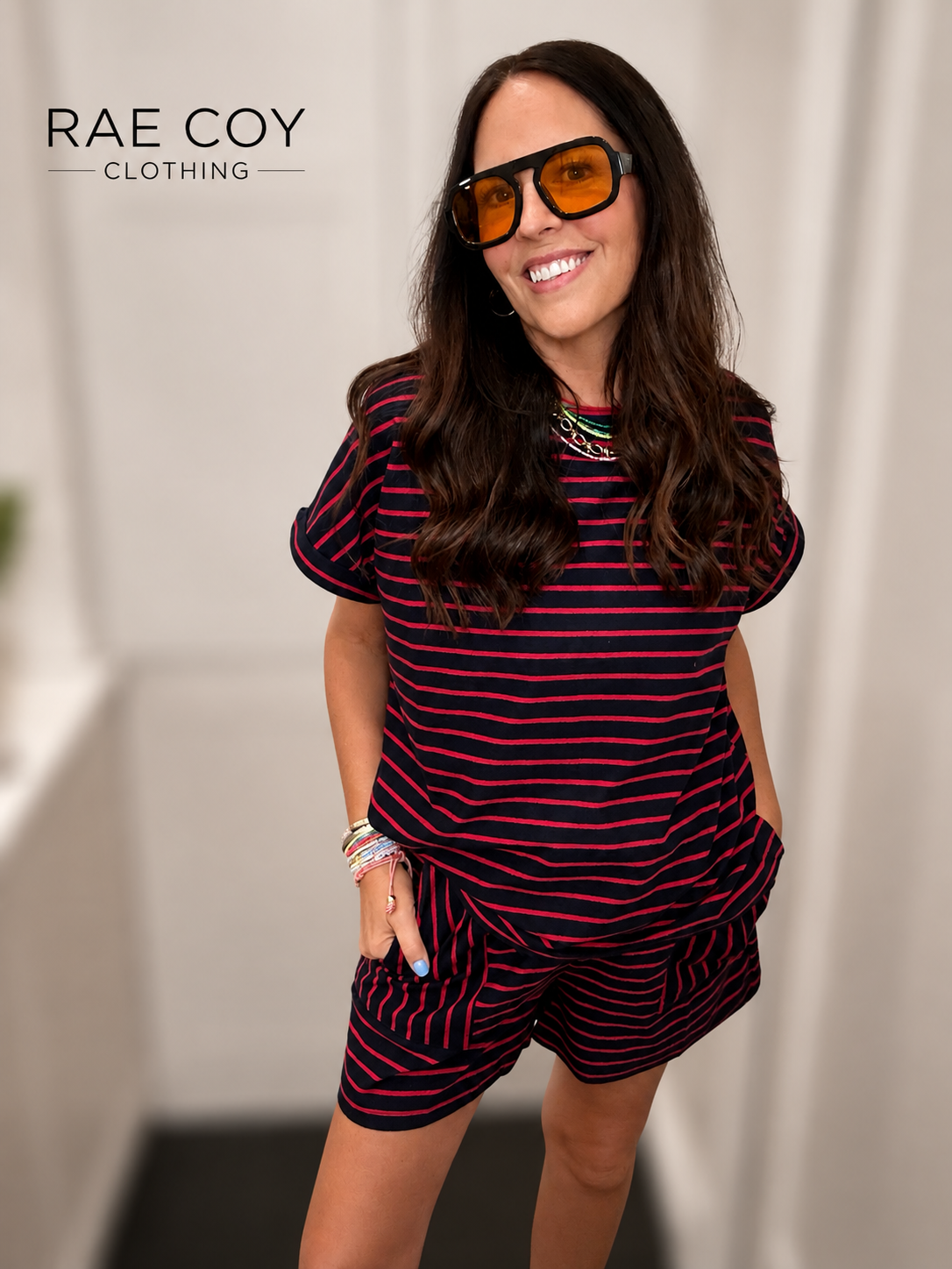 The Boardwalk Stripe Lounge Set