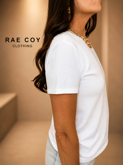 White Baby Tee