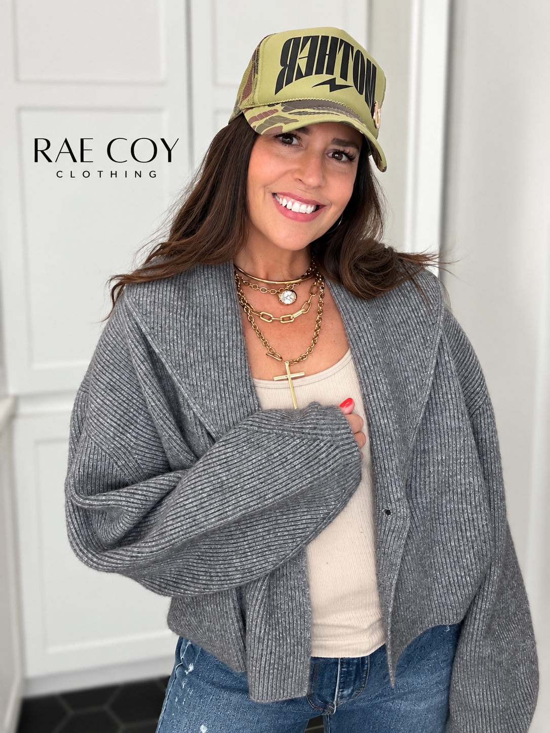 Grey Shawl Cardigan