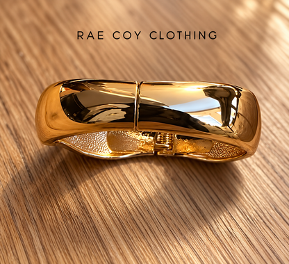 Gold Hinged Bangle Final Sale