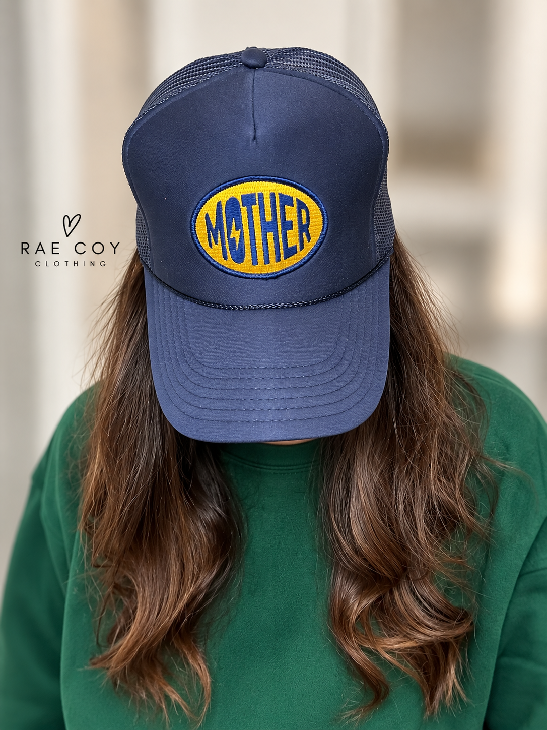 Navy Mother Trucker Hat -  Final Sale (Restocking)