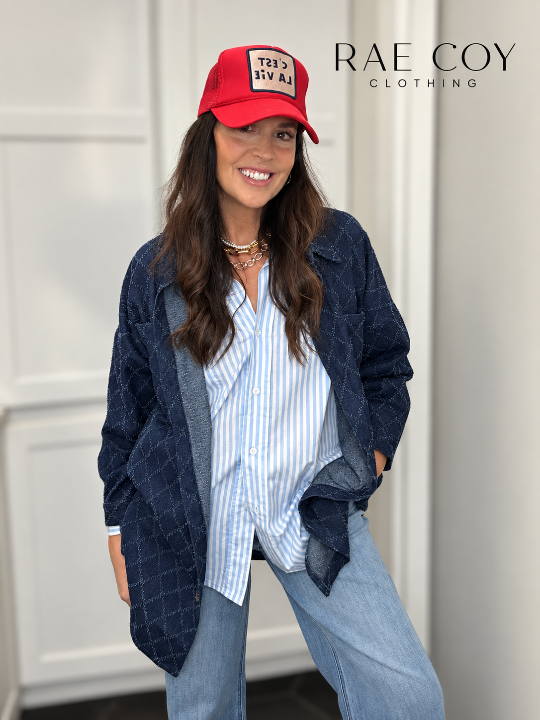 Denim Diamond Shacket
