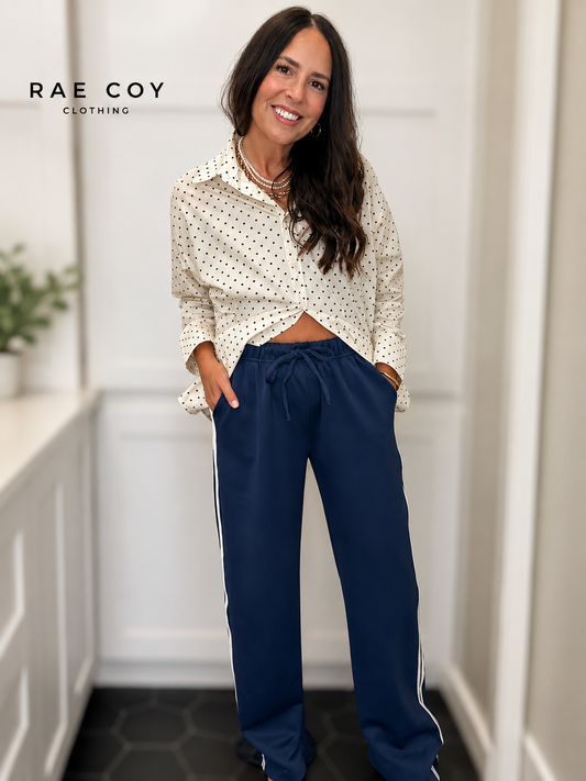 90s Track Days Pants - Blue final sale