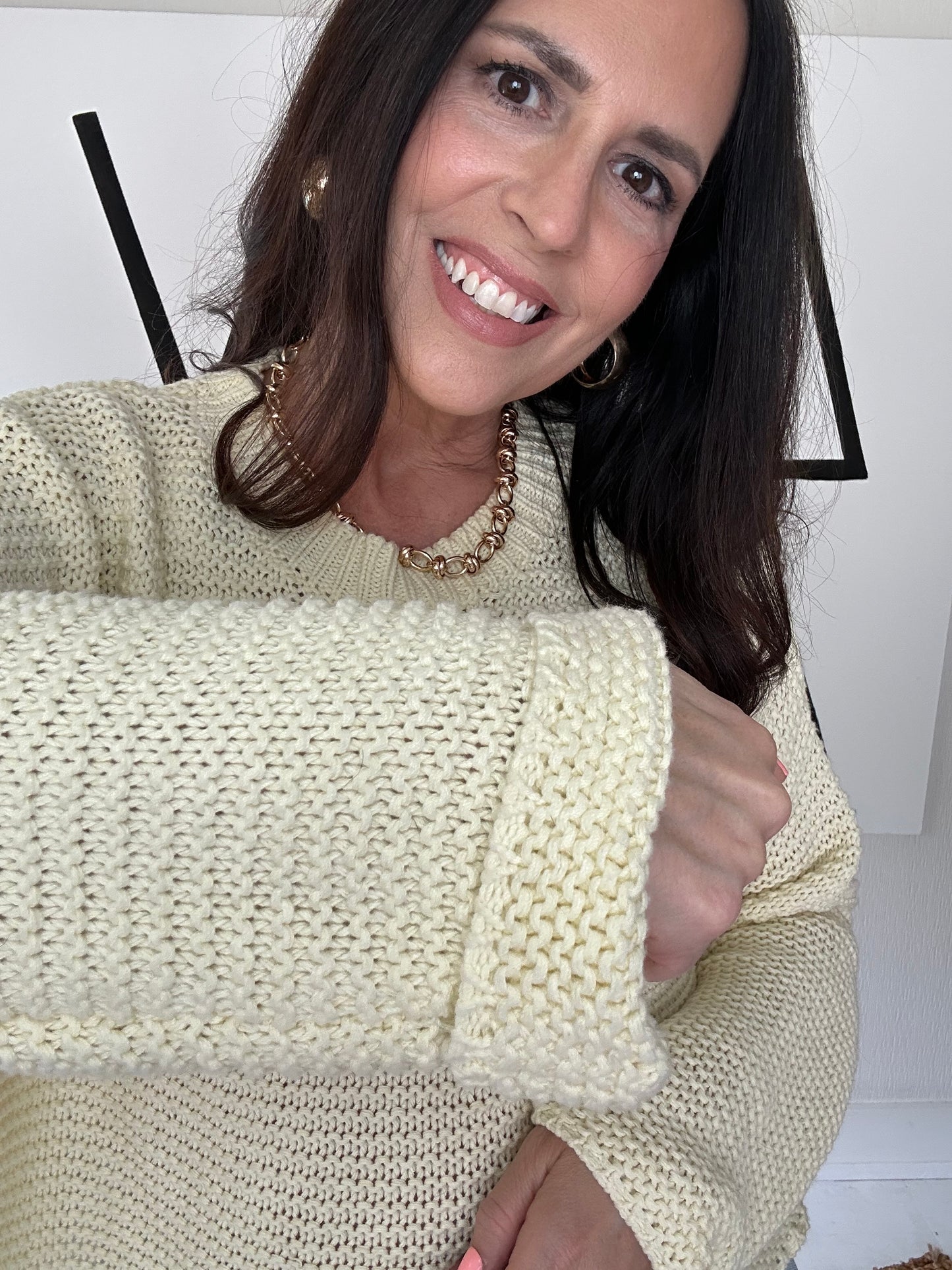 Butter Yellow Open Knit Sweater