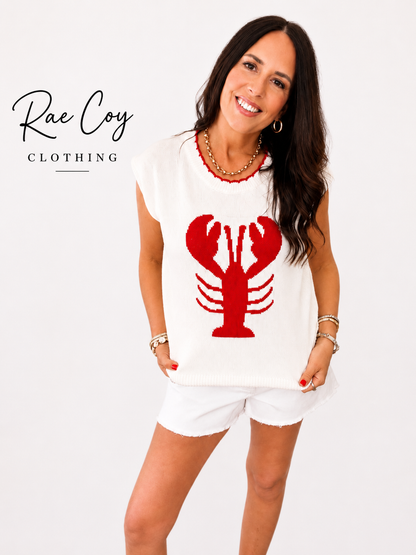 Lyla Lobster Sleeveless Sweater