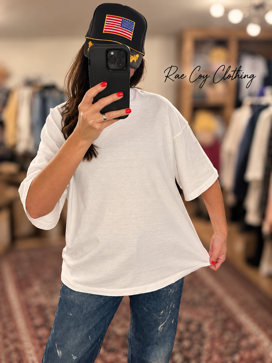 Plain White Boxy Tee