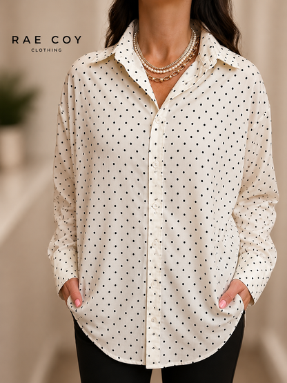 Polka Dot Button Down