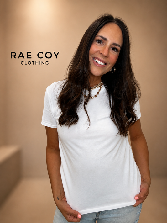 White Baby Tee - final sale