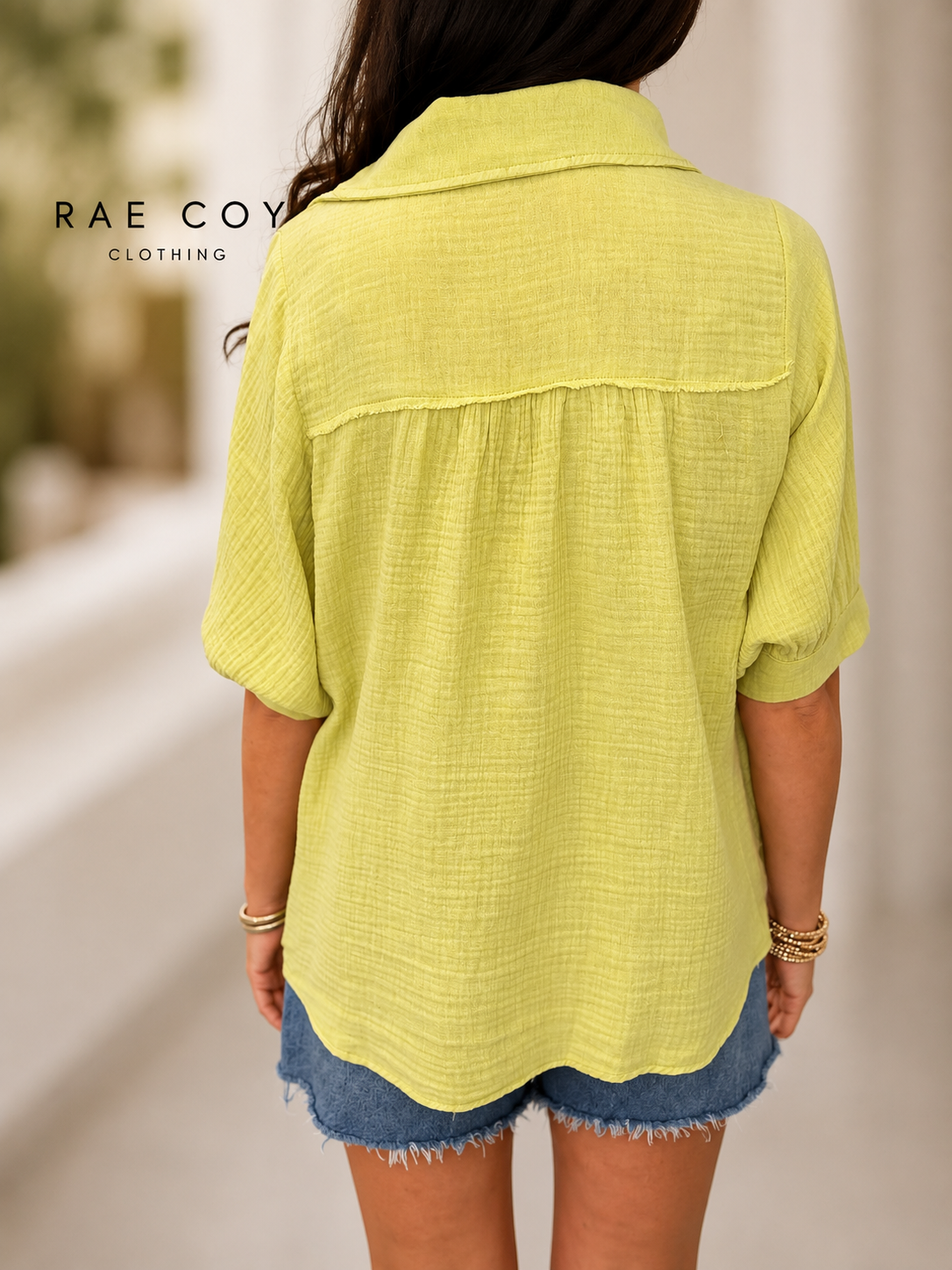 Sunny Days Cotton Button-Up