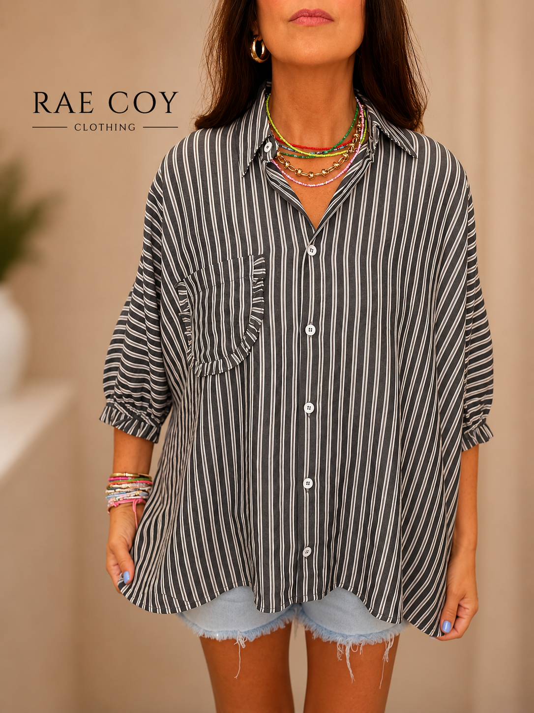 The Harper Oversized Button-Up