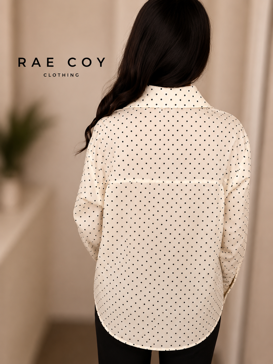 Polka Dot Button Down