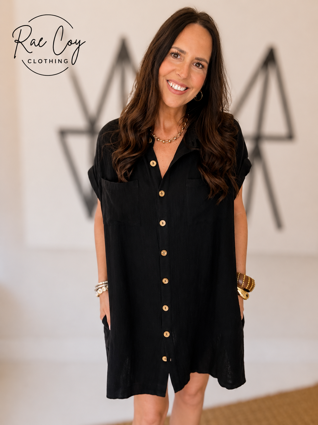 The Coastal Cotton Gauze Shirt Dress