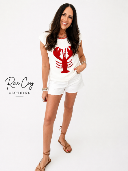 Lyla Lobster Sleeveless Sweater