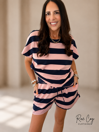 The Harbor Stripe Lounge Set