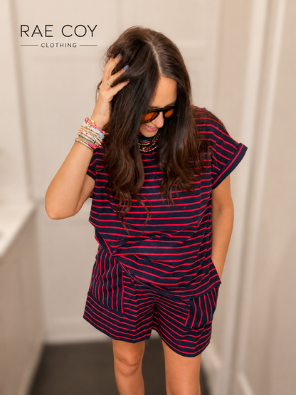 The Boardwalk Stripe Lounge Set