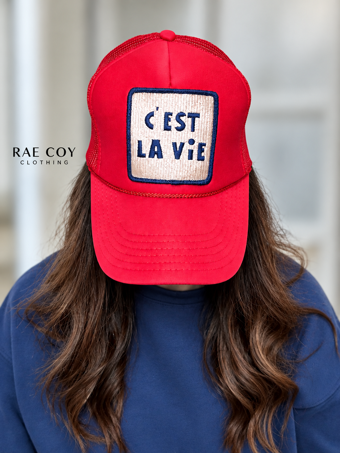 C’EST LA ViE Red Trucker Hat - Final Sale