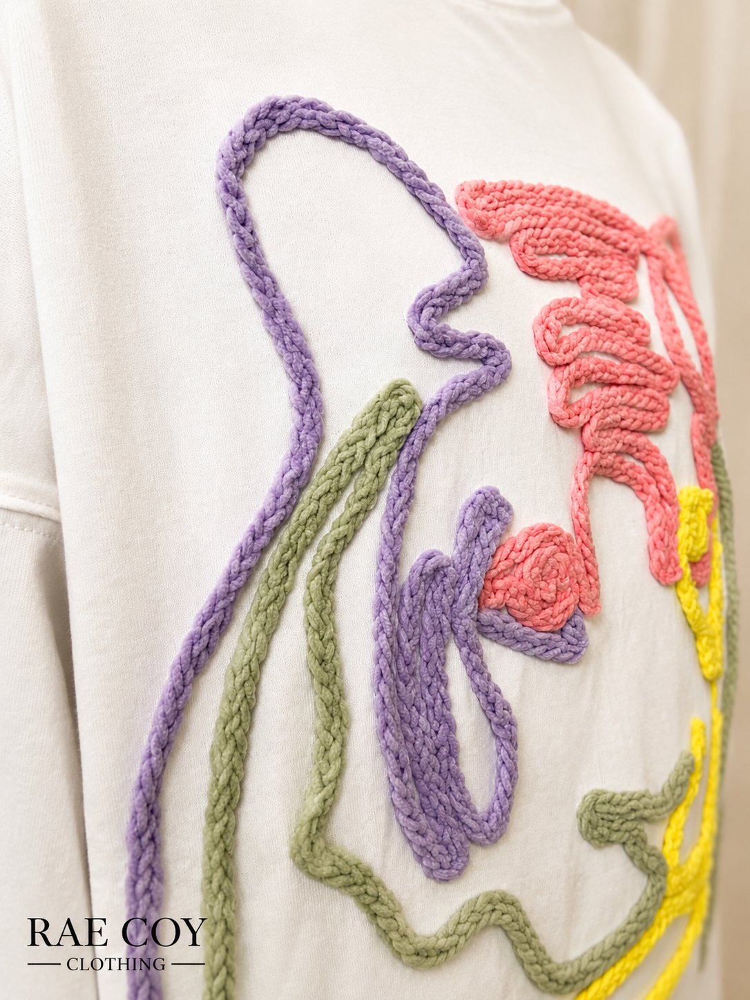 Oversized Leopard Yarn Detail Tee
