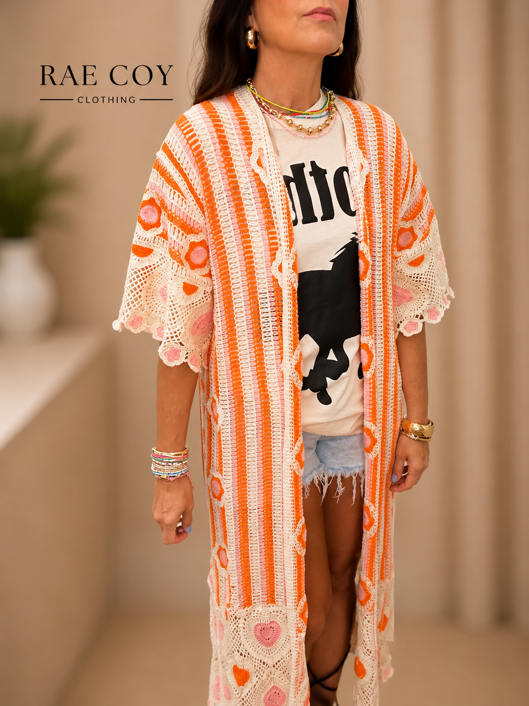Sunset Stroll Crochet Duster
