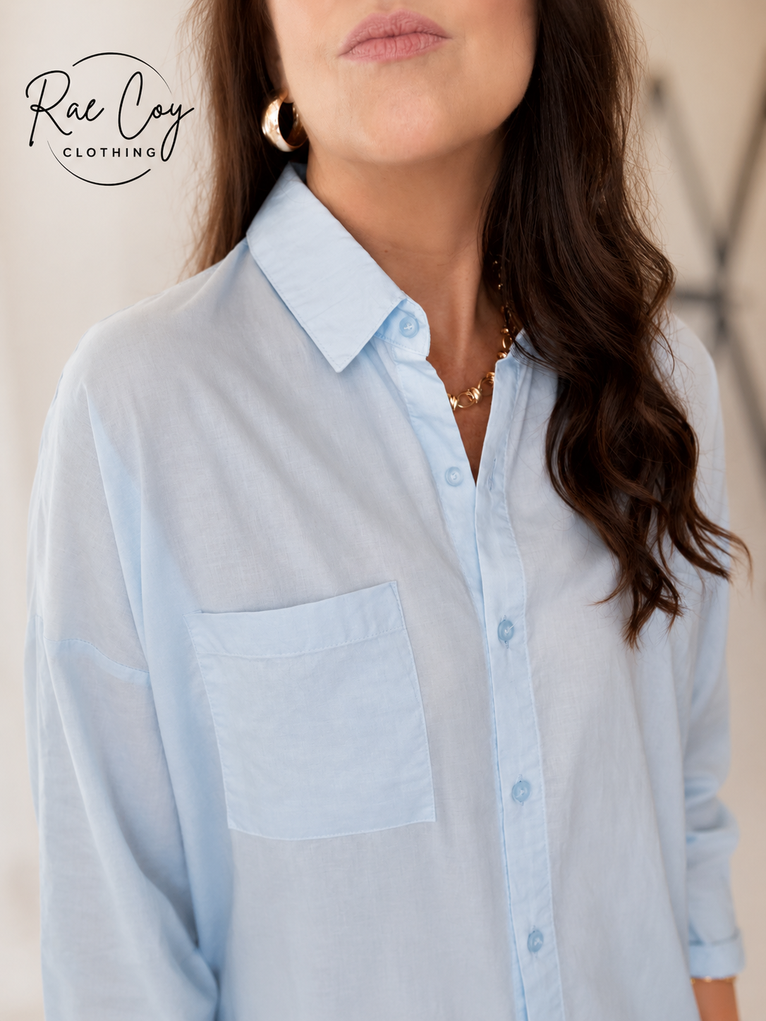 Sky Blue Button Down
