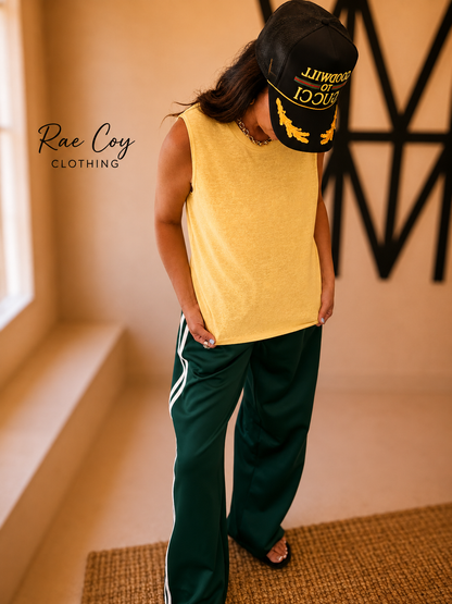 Green 90s Track Day Pants