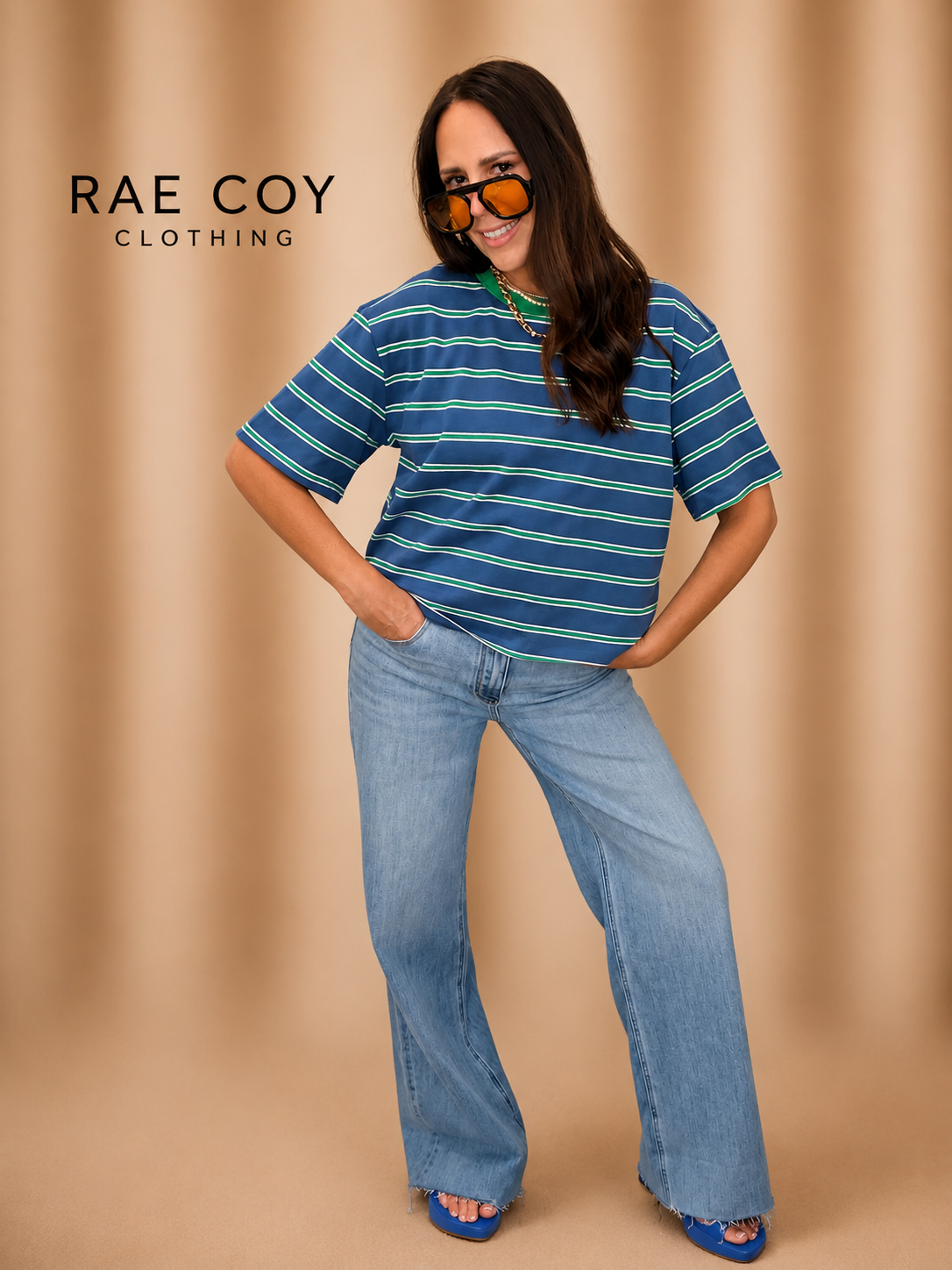 The 90s Straight Jeans, Raw Hem Medium Indigo