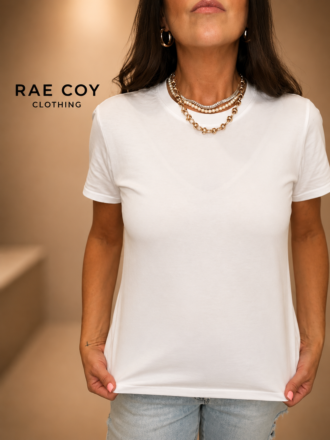 White Baby Tee