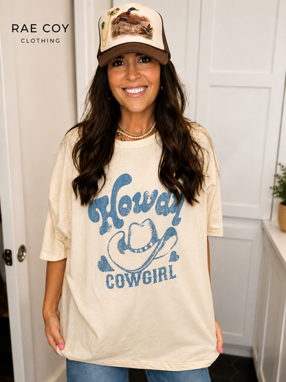 Howdy Cowgirl One Size Tee