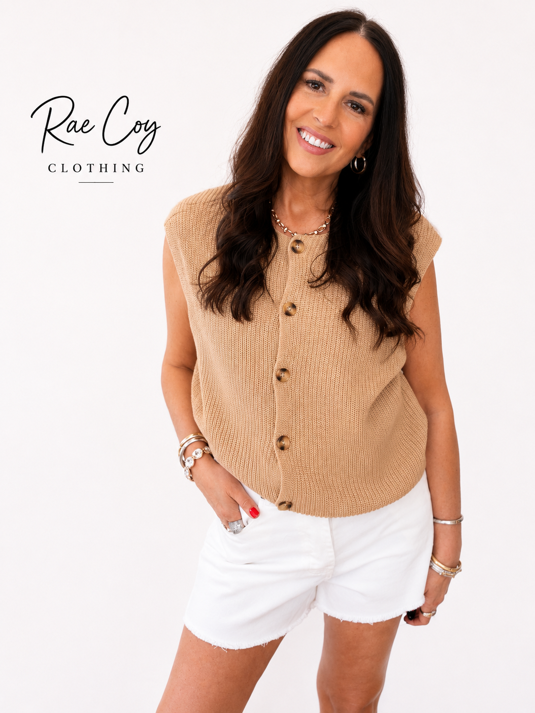 Taupe Sweater Vest