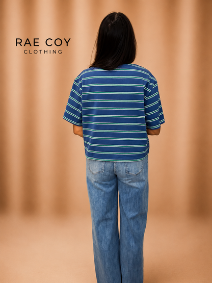 The 90s Straight Jeans, Raw Hem Medium Indigo