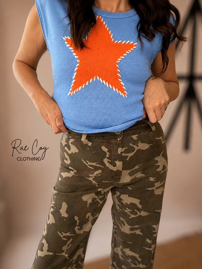 Weekend Camo Wide Leg Pants