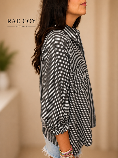 The Harper Oversized Button-Up