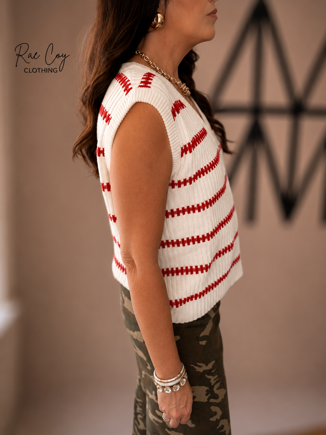 All-American Stripe Sweater Vest