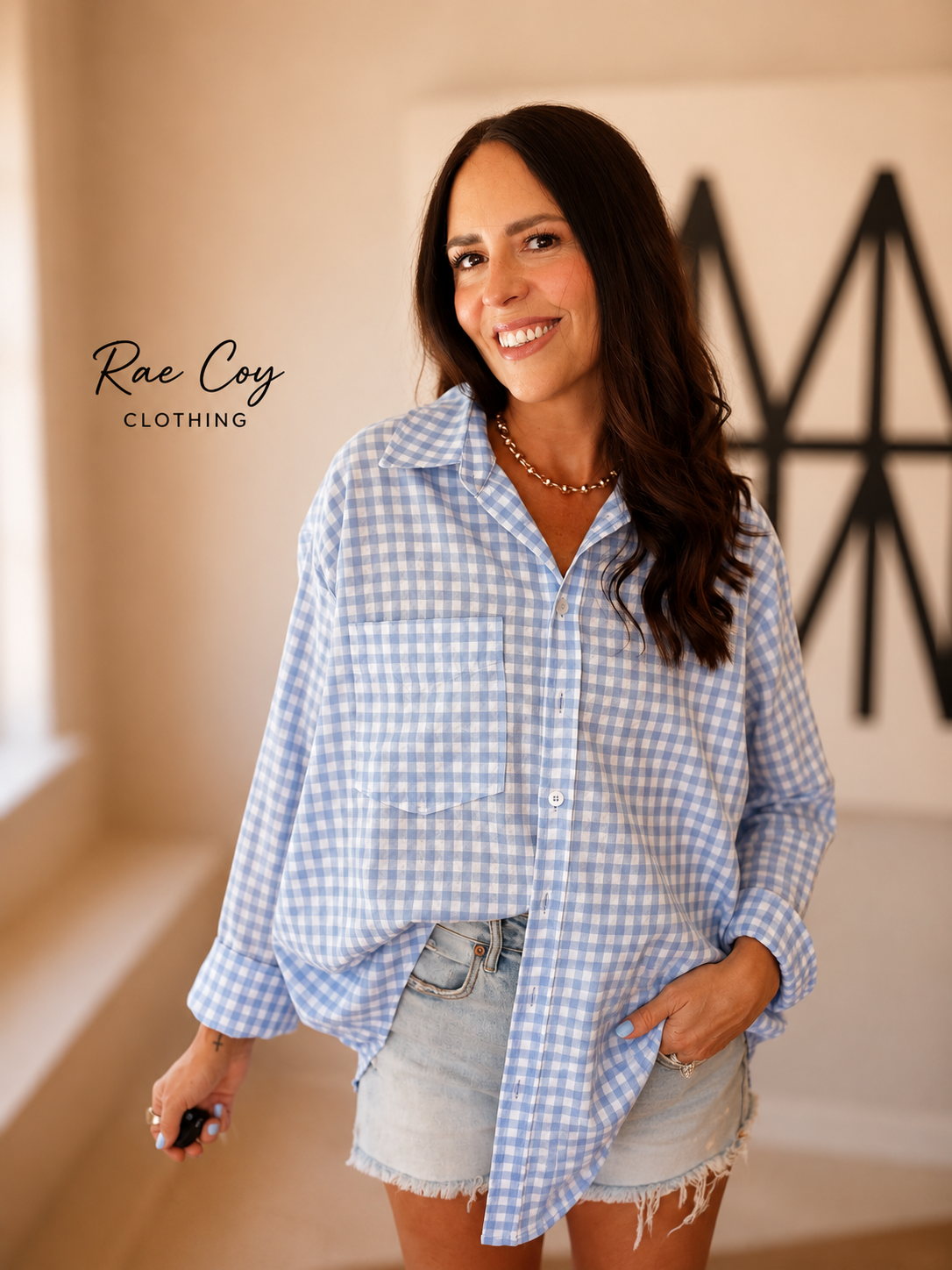 Blue Gingham Shirt