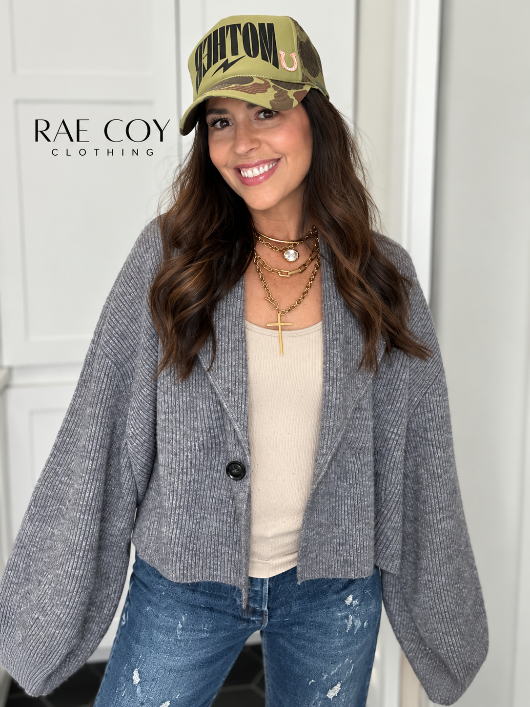 Grey Shawl Cardigan