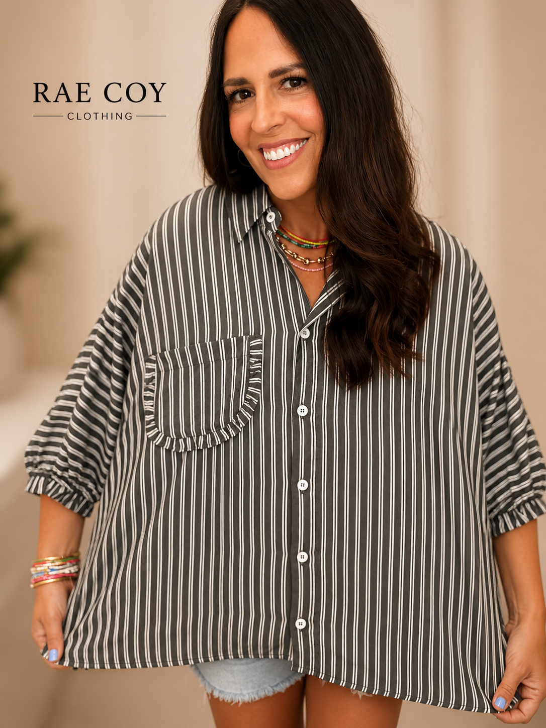 The Harper Oversized Button-Up
