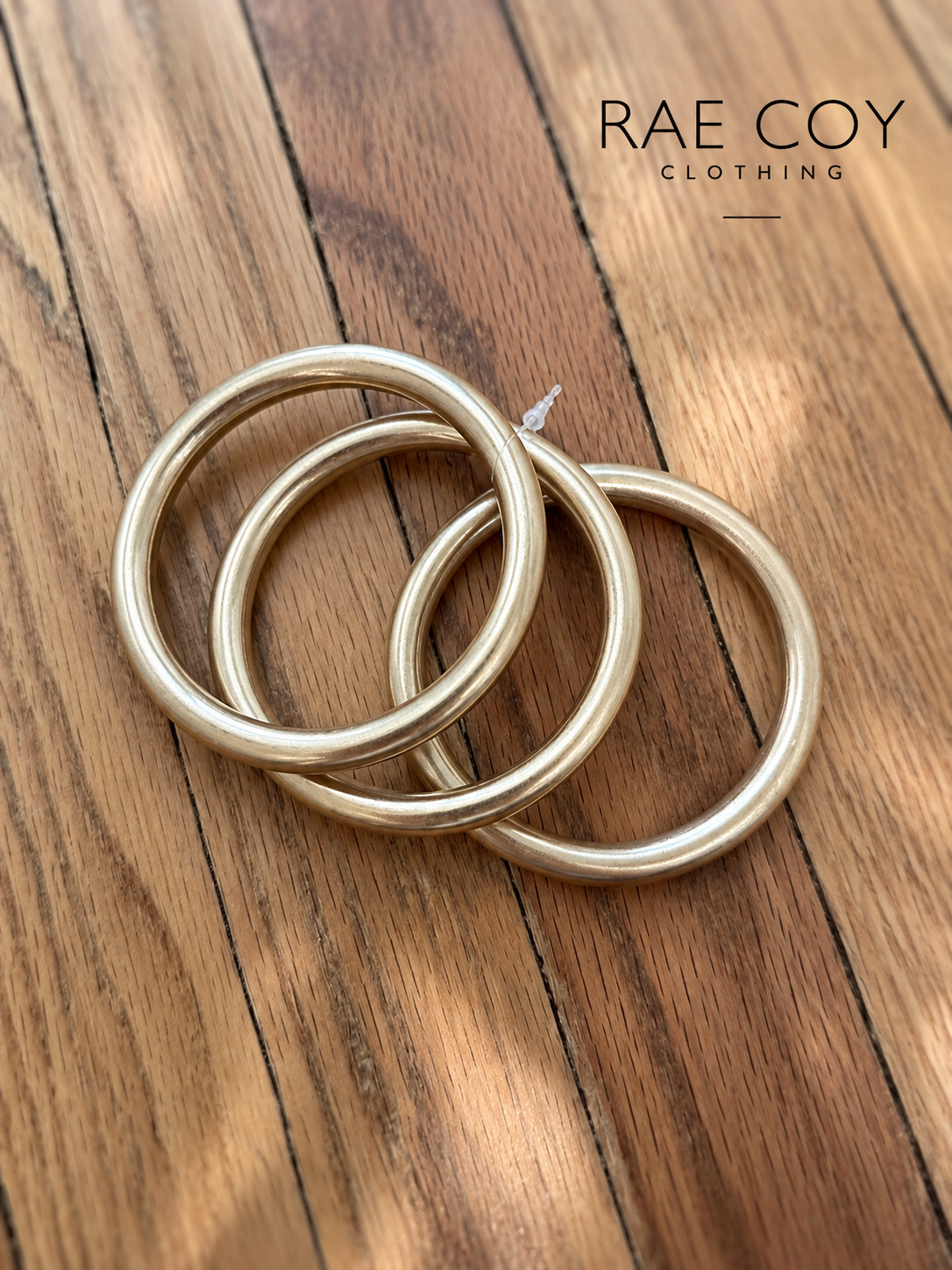 Set of 3 Gold Bangle Bracelets - Final Sale
