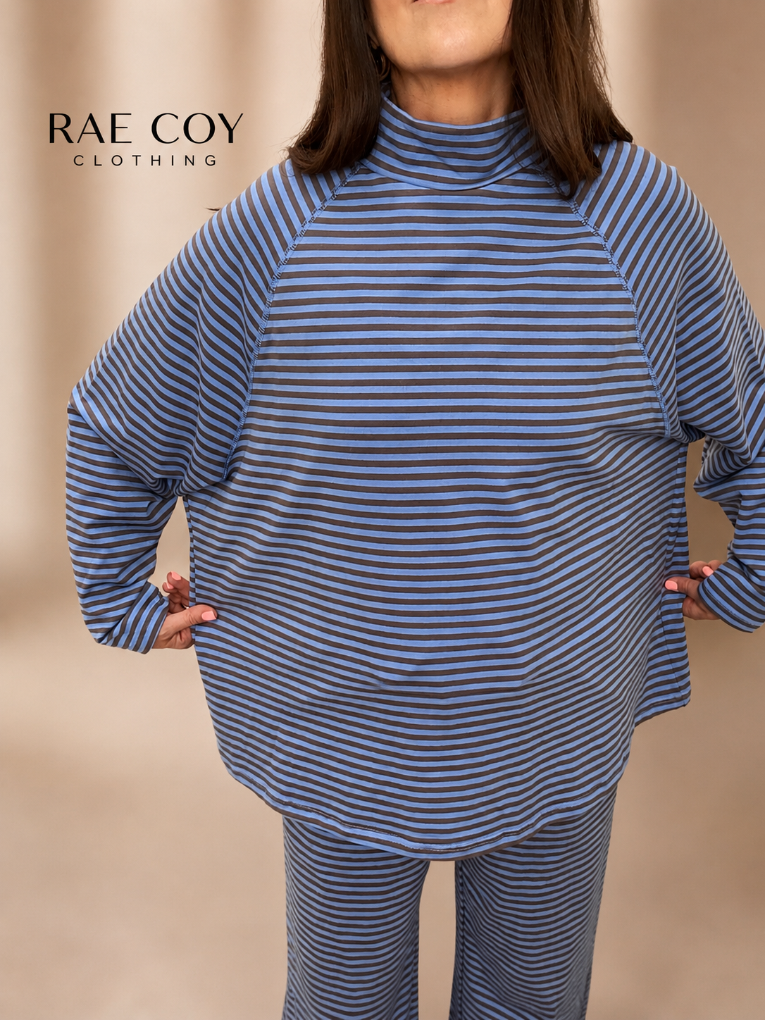 Oversized Mockneck and Pants Set