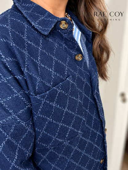 Denim Diamond Shacket