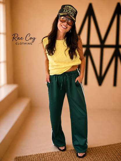 Green 90s Track Day Pants