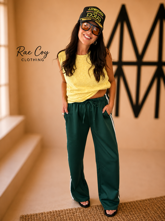 Green 90s Track Day Pants